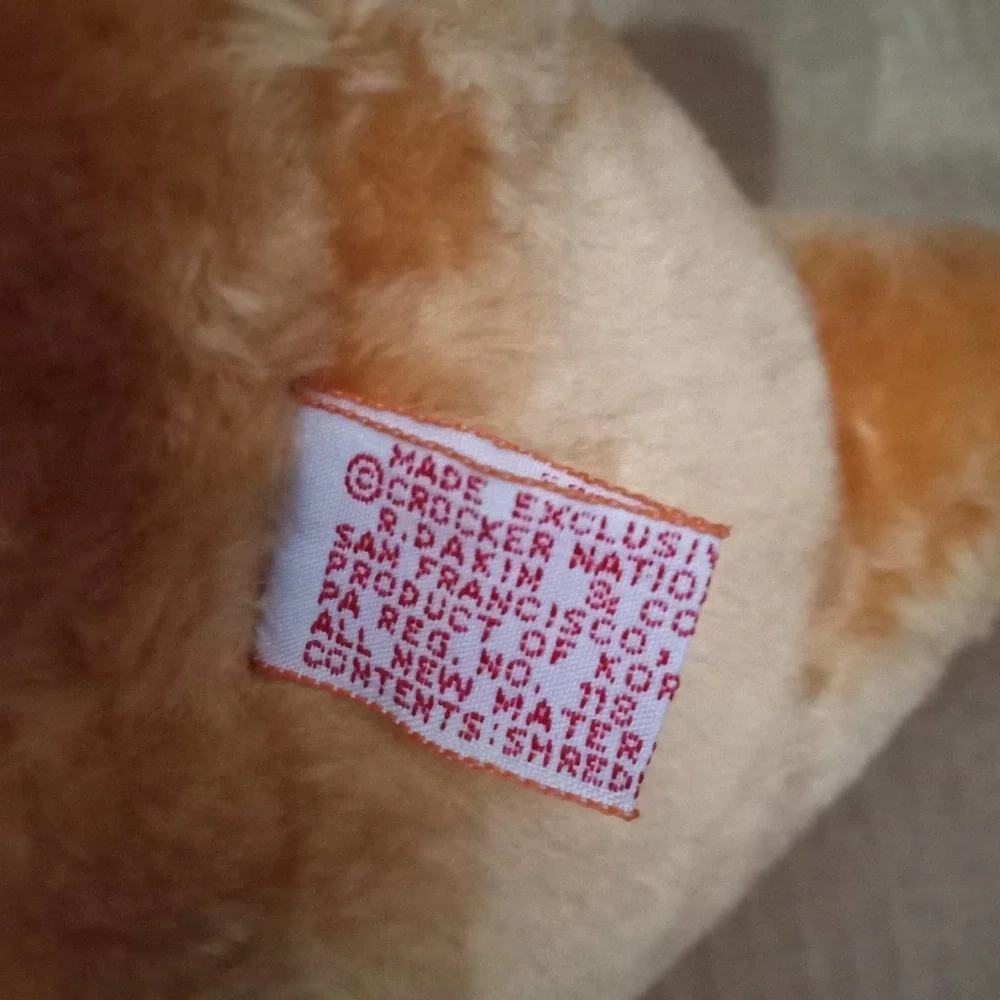 Vintage Dankin tan Crocker Spaniel plush 1979 Crocker bank